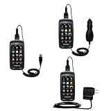 Deluxe Kit for the Samsung SGH-A877 includes a USB cable with Car and Wall Charger - uses Gomadic TipExchange Technology