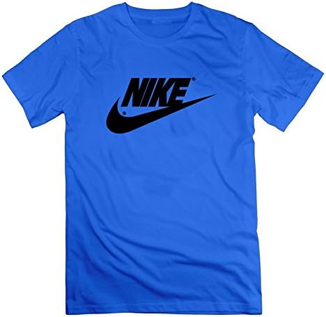 Men Nike Logo Painting Short-sleeve Blue Style Personality Shirts With Large