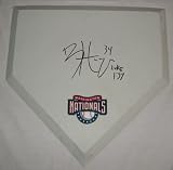 Bryce "The Chosen One" Harper Autographed Washington Nationals Logo Home Plate W/PROOF, Picture of Bryce Signing For Us, Team USA
