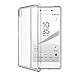 Orzly® Fusion Bumper Case Cover Shell for Sony Xperia Z5 Smartphone (Original Size Version of 2015 Model) - Protective Hard Cover with Impact Absorbing Transparent Rubber Rim & 100% Clear Back Panel