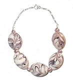 Luscious Lilac Swirl - Lilac Cultured Pearl & Gorgeous Beads Sterling Silver Bracelet Extra Room 8.5