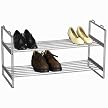 Whitney Design 2-Tier Stackable Shoe Rack - Chrome