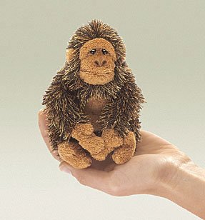 Childrens Toyshop  Toys : Mini Gorilla Finger Puppet by Folkmanis