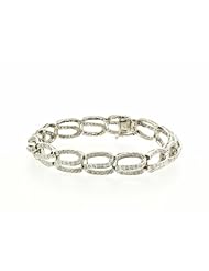 14K White Gold Diamond Bracelet
