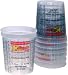 Custom Shop Pack Of 12 each 32 Ounce Paint Mix Cups with calibrated mixing ratios on side of cup