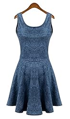 Sleeveless Denim Illusion  Dress