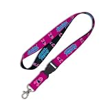 Carolina Panthers Breast Cancer Awareness 2-Tone Detachable Lanyard