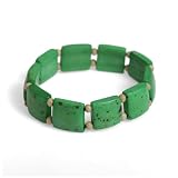 Bone Beads Green Bracelet 