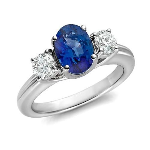 Sapphire and Diamond Ring