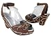 Beverly Feldman Surreal Beaded Wedge Peep Sandals
