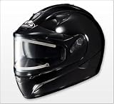 HJC IS-16 SOLID BLACK ELECTRIC SHIELD SNOW HELMET