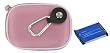 rooCASE 2n1 Nylon Hard Shell (Pink) Case with Memory Foam and LI-50B 925mAh Li-Ion Battery for Olympus Stylus Tough-6020 Digital Camera Black