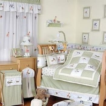 little acorns sleigh 6 piece nursery room set