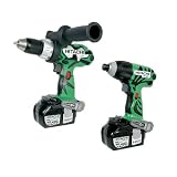 Hitachi KC18DDL 18-volt Li-Ion Impact Driver and Drill Combo Kit