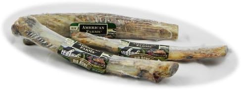 American Farms Beef Rib Bone Natural Smoked Dog Treat 3 Pack