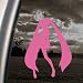 Vocaloid Hatsune Miku Pink Decal Cosplay Wig Car Pink Sticker