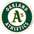 Oakland A's Team Logo MLB Car Magnet