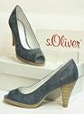 s.Oliver Trend Peeptoe Pumps blau