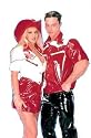 AT COST - Sexy Cowgirl - Western Costume Dress in Patent Leather