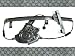 94 95 96 97 Isuzu Rodeo Window Regulator with Motor LEFT Front