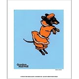 Bosco's Dream Dachshund Art Print by Gordon Maxwell