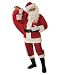 Extra Large Soft Velour Santa Suit Adult ChristmasXmas Holiday Outfit Mens XL Costume X-Large - Fit
