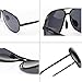 Soxick Matte Metal Frame Polarized Lens Square Round Aviator Wayfarer Sunglasses