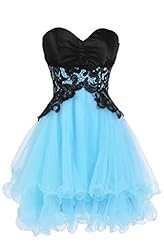 Junior A-line Sweetheart Lace-Up Backless Tulle Cocktail Short Sleeveless Homecoming Dress/Bridesmaid Dress/Prom Dress/Party Dress 