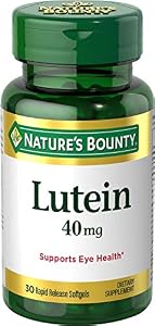 Nature's Bounty Lutein (Naturally Contains Zeaxanthin) 40 mg, 30 Softgels