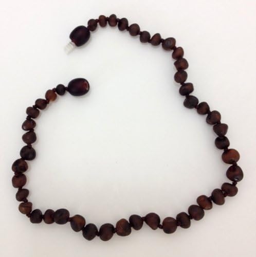 Healing Hazel Raw Baltic Amber Necklace - 12" - Cherry