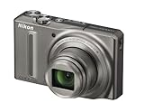 Nikon Coolpix S9100 Digitalkamera (12 Megapixel, 18-fach opt. Zoom, 7,5 cm (3 Zoll) Display, Full-HD Video, bildstabilisiert) graphitsilber