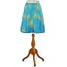 Pleated Flower Applique Skirt (Petite, Tall & Misses Sizes XS-3X)
