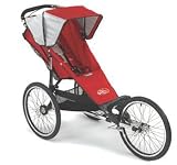 2007 Baby Jogger Performance Single Stroller, Red/Black