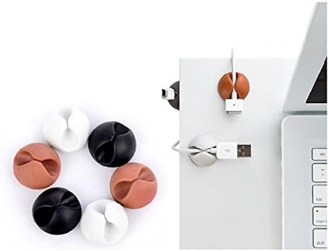 PsmGoods 6xCable Drop Clip Desk Tidy Organiser Wire Cord Lead USB Charger Holder