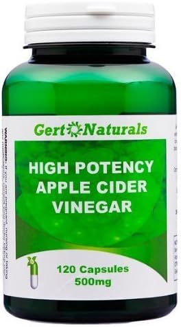 Gert Naturals, High Potency Apple Cider Vinegar, 500mg, 120 Capsules by Gert Naturals
