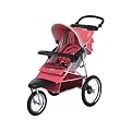 Safari Swivel Wheel Sport Single Stroller - Rose/ Gray