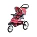 Safari Swivel Wheel Sport Single Stroller - Rose/ Gray