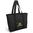 University of Oregon Tote Bag Black Deluxe UO Ducks - For Travel or Beach Best Unique Gift Ideas for Her, Women, or Ladies