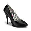 4 1/2 Inch Heel Sexy Black Poly Pump High Heel Shoes