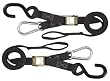 Rider Cargo Buckle Tie Downs W/Carabiner Black