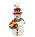 Christopher Radko Glass Heart For A Cure Snowman Christmas Ornament #1015690