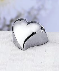 Silver HEART placecard frames