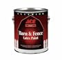 ACE PAINT DIVISION 136A105-6 EXTERIOR BARN AND FENCE LATEX FLAT PAINT - GALLON BLACK (PACK OF 4)