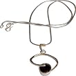 Sterling Silver Amethyst Pendant with Chain 1 Inches
