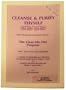 Cleanse & Purify Thyself: The Clean-Me-Out Program