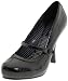 Pleaser Women's Cutiepie-02/B Mary Jane Pump,Black Patent,5 M US