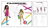 Fashion Journal Drawing And Design Activity Book For Girls [Toy]