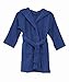 STAR Boys 100% Cotton Velour Hooded Terry Robe Bathrobe Blue
