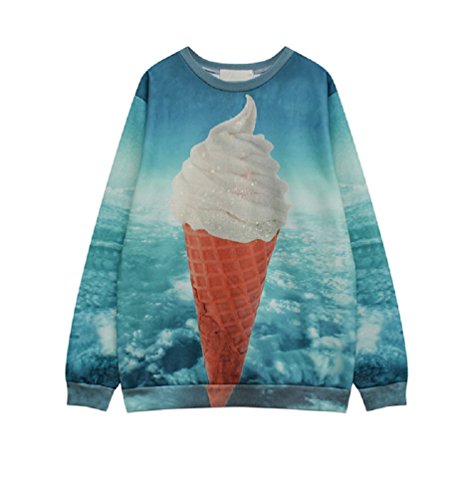 レディース ソフトクリーム プリント スウェット　オリジナルBAGセット#1035