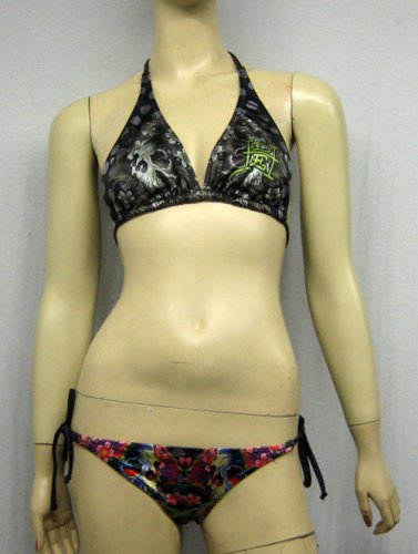 Ed Hardy Beautiful Ghost Black Bikini
